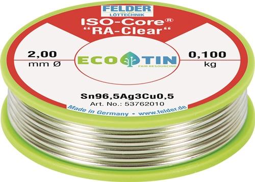 FELDER Lötdraht ISO-Core® RA-Clear 2mm 100g Sn99,3CuNiGe FELDER