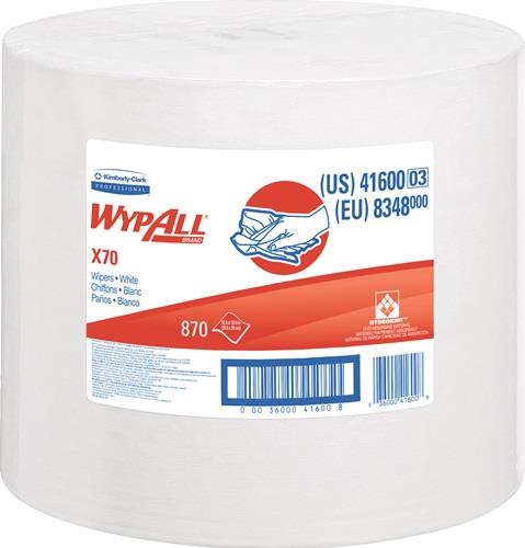 KIMBERLY-CLARK Reinigungstuch WypAll® X70 8348 L315xB310ca.mm weiß 1-lagig KIMBERLY-CLARK