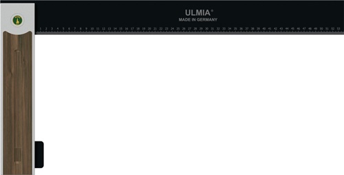 ULMIA Winkel Alu-Line 500 Schenkel-L.600mm Griff-L.305mm justierbar Alu./STA/Nussbaum