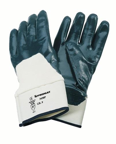 PROMAT Handschuhe Neckar Gr.10 blau Nitrilteilbeschichtung EN 388 PSA II PROMAT