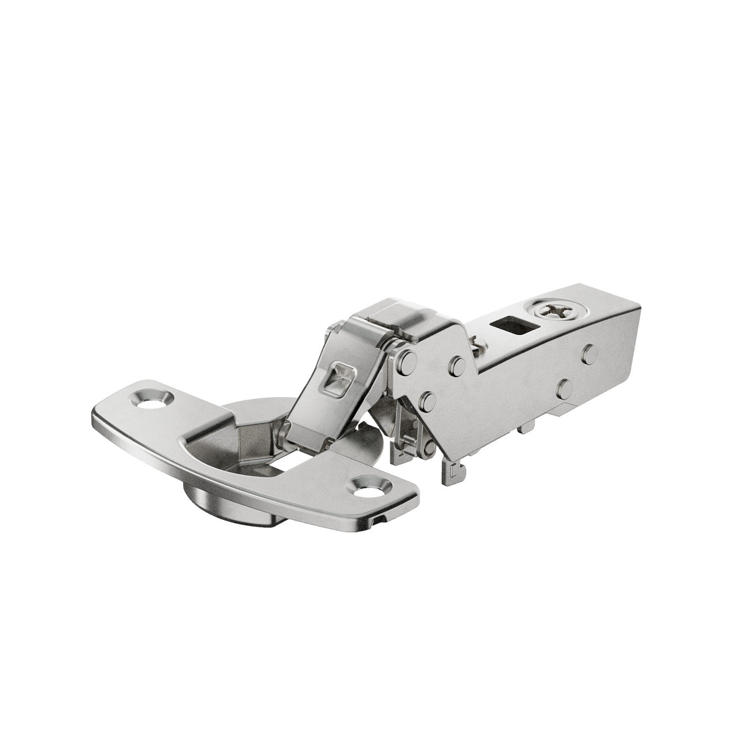 HETTICH Sensys Dünntürscharnier, Türdicke ab 10 mm, ohne integrierte Dämpfung (Sensys 8646), vernickelt, 9094380