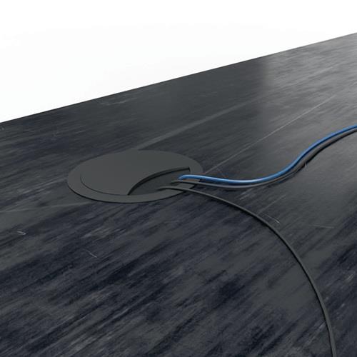 BMB Kabeldf.EXIT R Zamak schwarz EL.-D.60mm 12/144 BMB