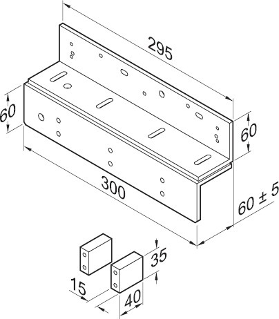 effeff Montageset 827-6-1, Stahl