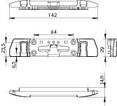 WINKHAUS Kippschließblech SBK.K.SP.60/260, Stahl, WINKHAUS Kippschließblech SBK.K.SP.60/260, Stahl,