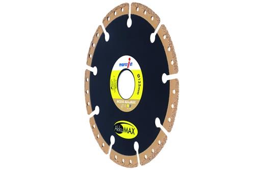 MARCRIST Diamanttrennscheibe MC850 AkkuMAX D.125mm Bohr.22,23mm Seg.-H.2,5mm Seg.-S.1,9mm
