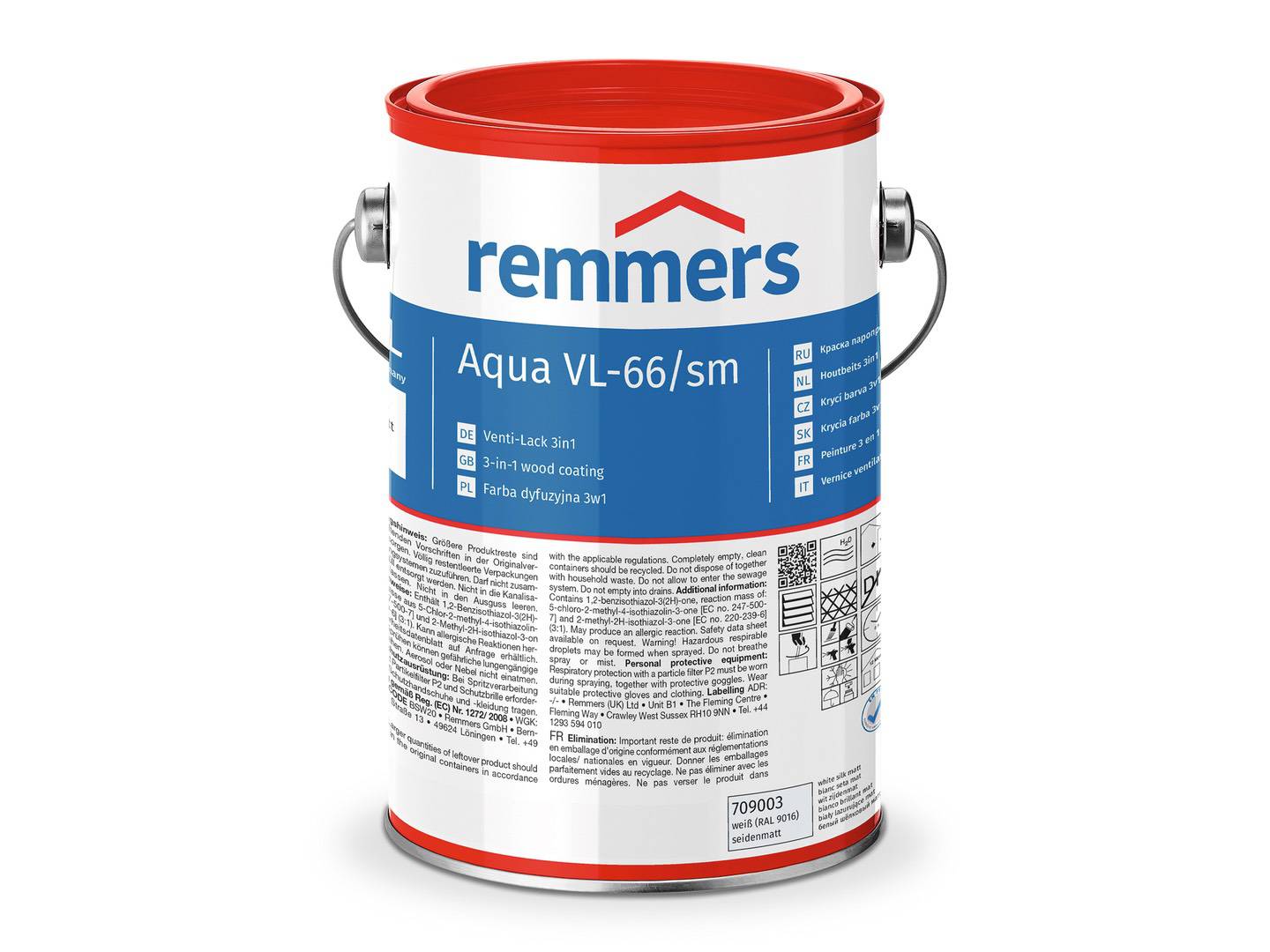 REMMERS Aqua VL-66/sm-Venti-Lack 3in1 weiß (RAL 9016) 20 l