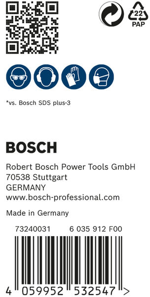BOSCH EXPERT SDS plus-7X Hammerbohrer, 6 x 100 x 165 mm, 30-tlg.. Für Bohrhämmer