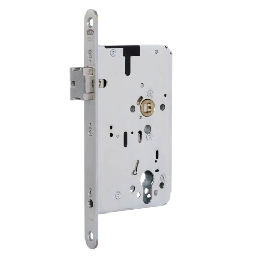 BKS Elektrisch verriegelndes Panik-Einsteckschloss B 2116, rund, 9/72 mm, Edelstahl, DIN EN 179