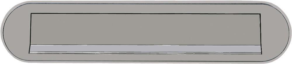 HOPPE® Briefeinwurf 454, Aluminium - stahlfarbig