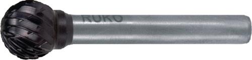 RUKO Frässtift KUD D.12mm Kopf-L.11mm Schaft-D.6mm HM TiCN Verz.KVZ 4 RUKO
