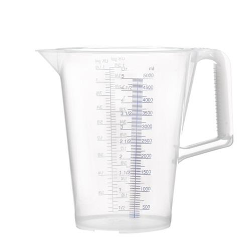 PRESSOL Messbecher 5l blau bedruckte Skala PP PRESSOL