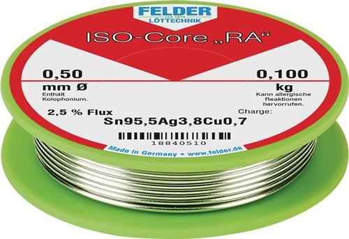 FELDER Lötdraht ISO-Core® RA 1mm 100g Sn95,5Ag3,8Cu0,7 FELDER