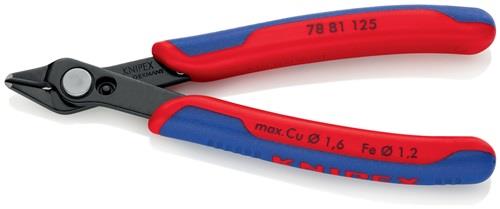 KNIPEX Elektronik-Seitenschneider Super-Knips® L.125mm Form 8 Facette ja,kl.brün.