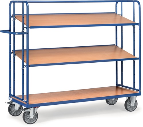 FETRA Etagenwagen L1430xB620xH1560mm Gesamt-Trgf.500kg 3 Etagen