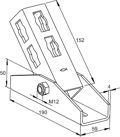 FISCHER Variabler Schienenfuß PVB