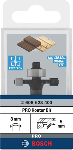 BOSCH Scheibennutfräser, 8 mm, D1 32 mm, L 5 mm, G 51 mm