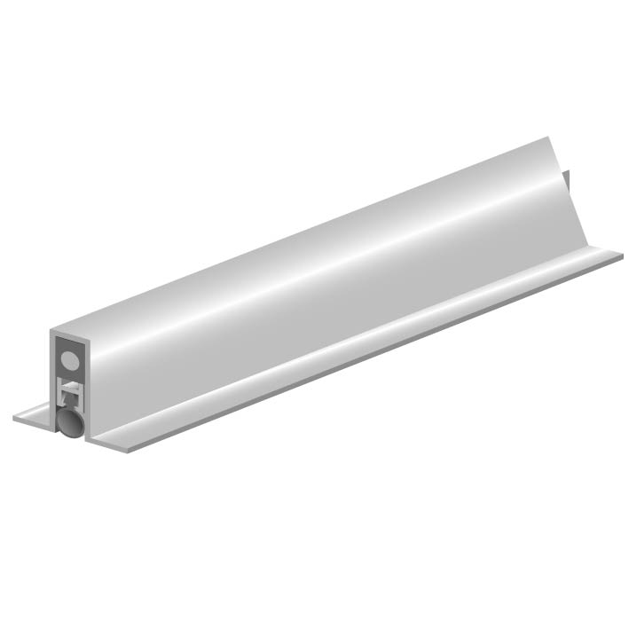 ELLEN Autom. Türbodendichtung Ellen-Matic-Omega z. Einnuten u. schrauben, silber