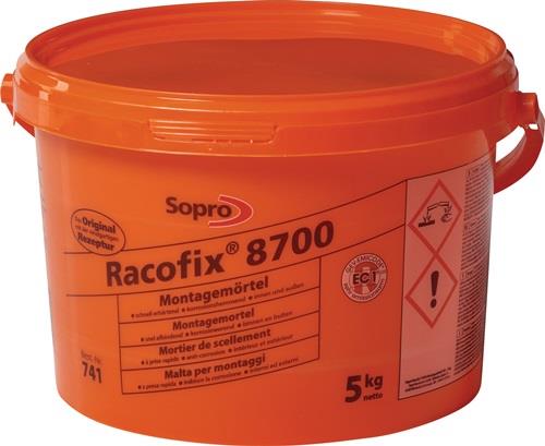 SOPRO Montagemörtel Racofix® 8700 1:3 Raumteile (Wasser/Mörtel) 5kg Eimer SOPRO
