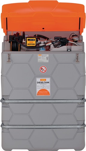 CEMO Dieseltankanlage Premium 1000l L800xB1200xH1800mm m.Pumpe u.Zapfpistole