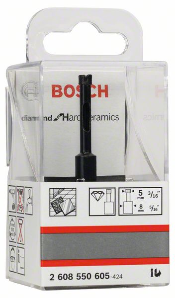 BOSCH Diamantnassbohrer Diamond for Hard Ceramics, 5 x 35 mm