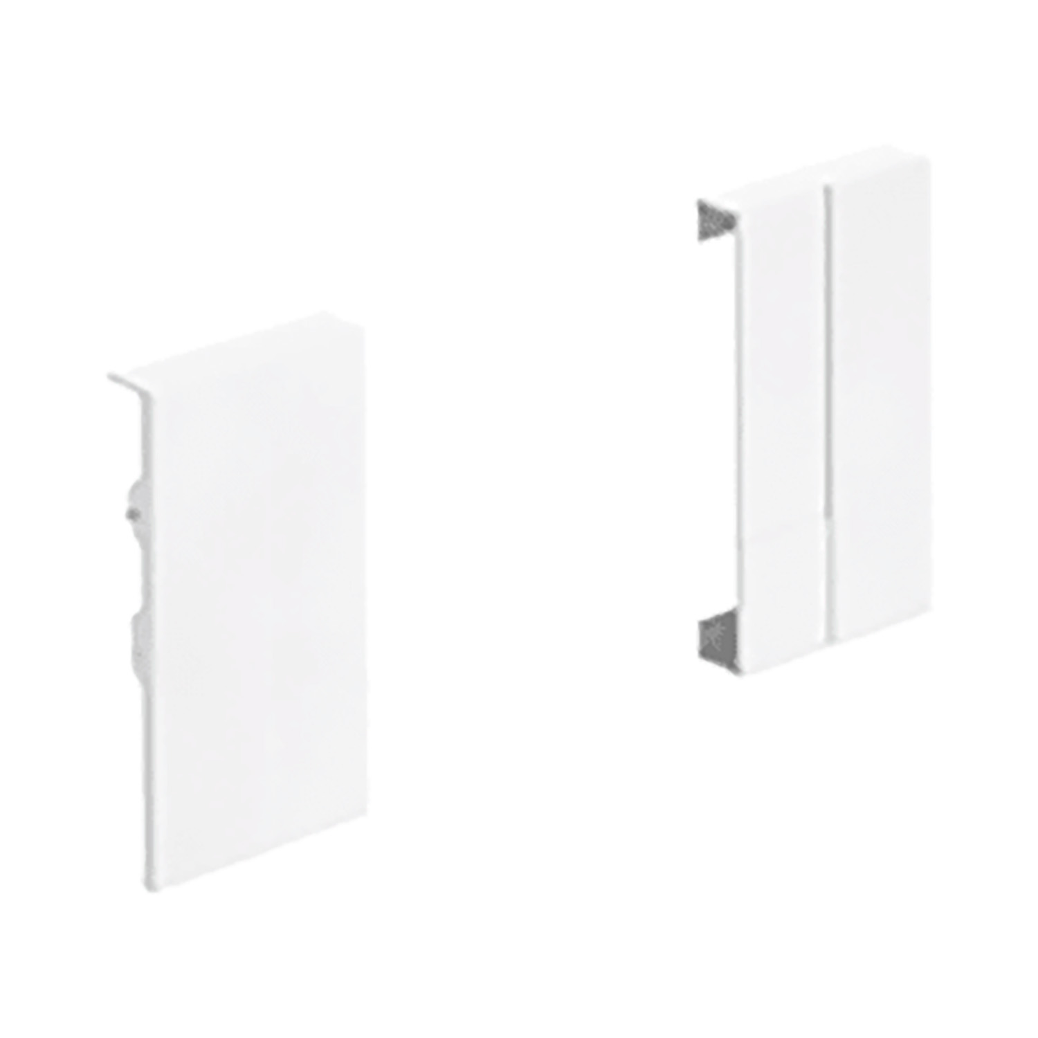 HETTICH Verbinder für Aluminiumfront InnoTech Atira, 70 mm, links und rechts, weiß, 9196348