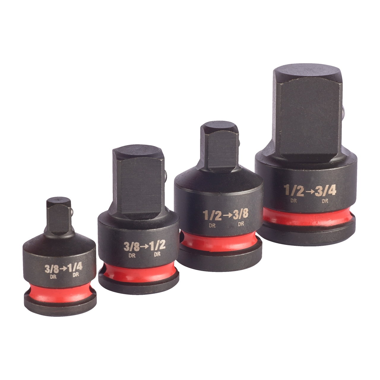 MILWAUKEE 3/8" und 1/2" SHOCKWAVE Adapter Set 4-tlg.