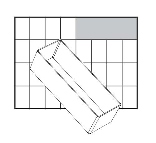 RAACO Einteilungset A 8-2 B55xT157xH47mm 4-tlg.