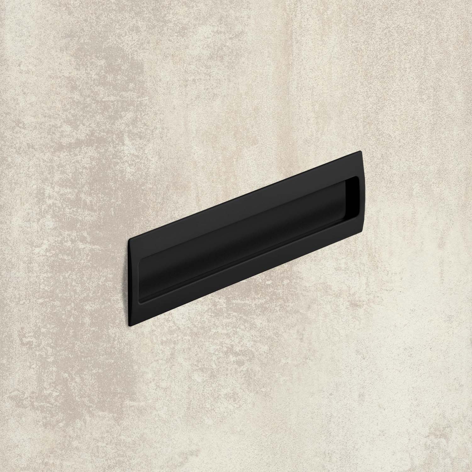 HETTICH Einsetzgriff Misnia, Bohrabstand 160 mm, L 180 mm, B 54 mm, H 18.5 mm, Schwarz matt, 9345414