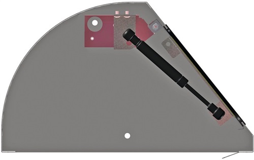 STUMPF Wertstoffsammler 75l H900xB400xT380mm lichtgrau verzinkter Einsatz,o.Trethebel