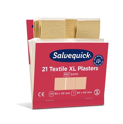 SALVEQUICK Pflasterstrips Salvequick Textilpflaster ext.gr.6Nachfüllpack je 21St.SALVEQUICK