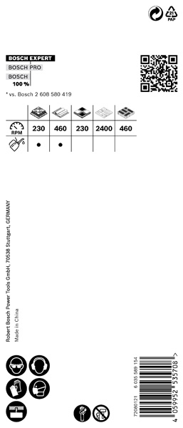 BOSCH EXPERT Tough Material Lochsäge, 38 x 60 mm. Für Dreh- und Schlagbohrer
