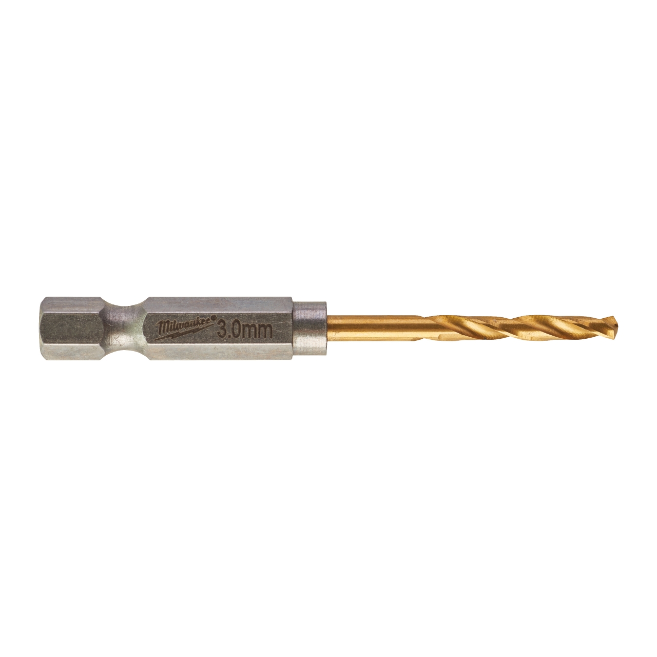 MILWAUKEE 3,0 x 65 mm SHOCKWAVE Metallbohrer HSS-G RED HEX Titan 1/4" 10er Pack