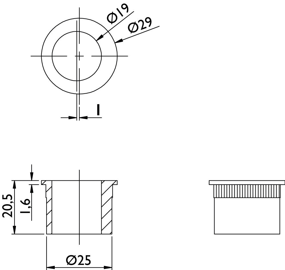 HERMAT Schiebetürmuschel 3669, Messing
