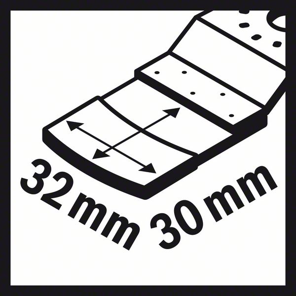 BOSCH Carbide-RIFF Tauchsägeblatt AIZ 32 RT5, 30 x 32 mm