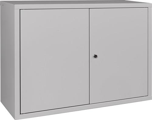 Hängeschrank H600xB800xT300mm Vollblech,1 BD Stahlbl.lichtgrau/lichtgrau