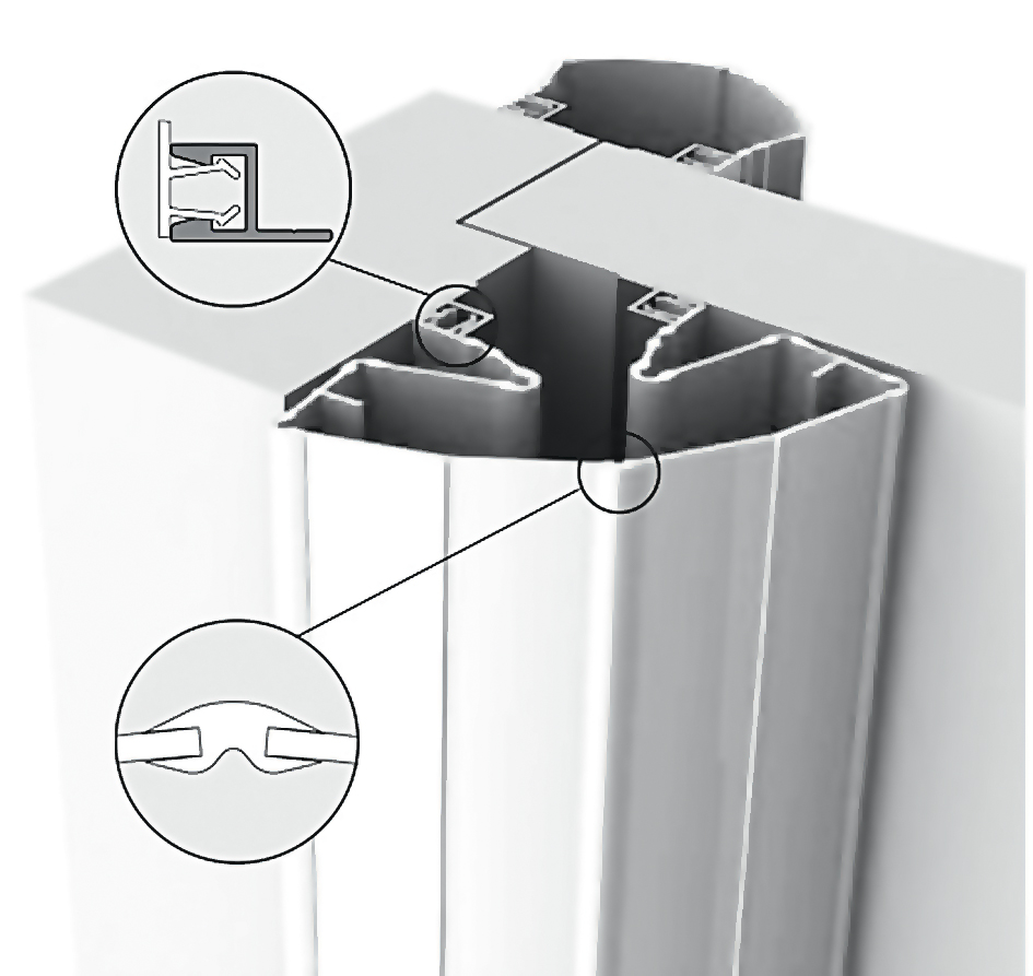 ELLEN Finprotect Plus 5090 z. schrauben KF silber, L 1930mm