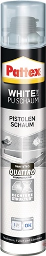 PATTEX 1K-Pistolenschaum White Line PUS75 750 ml B2 weiß m.Einw.-Handsch.Dose PATTEX