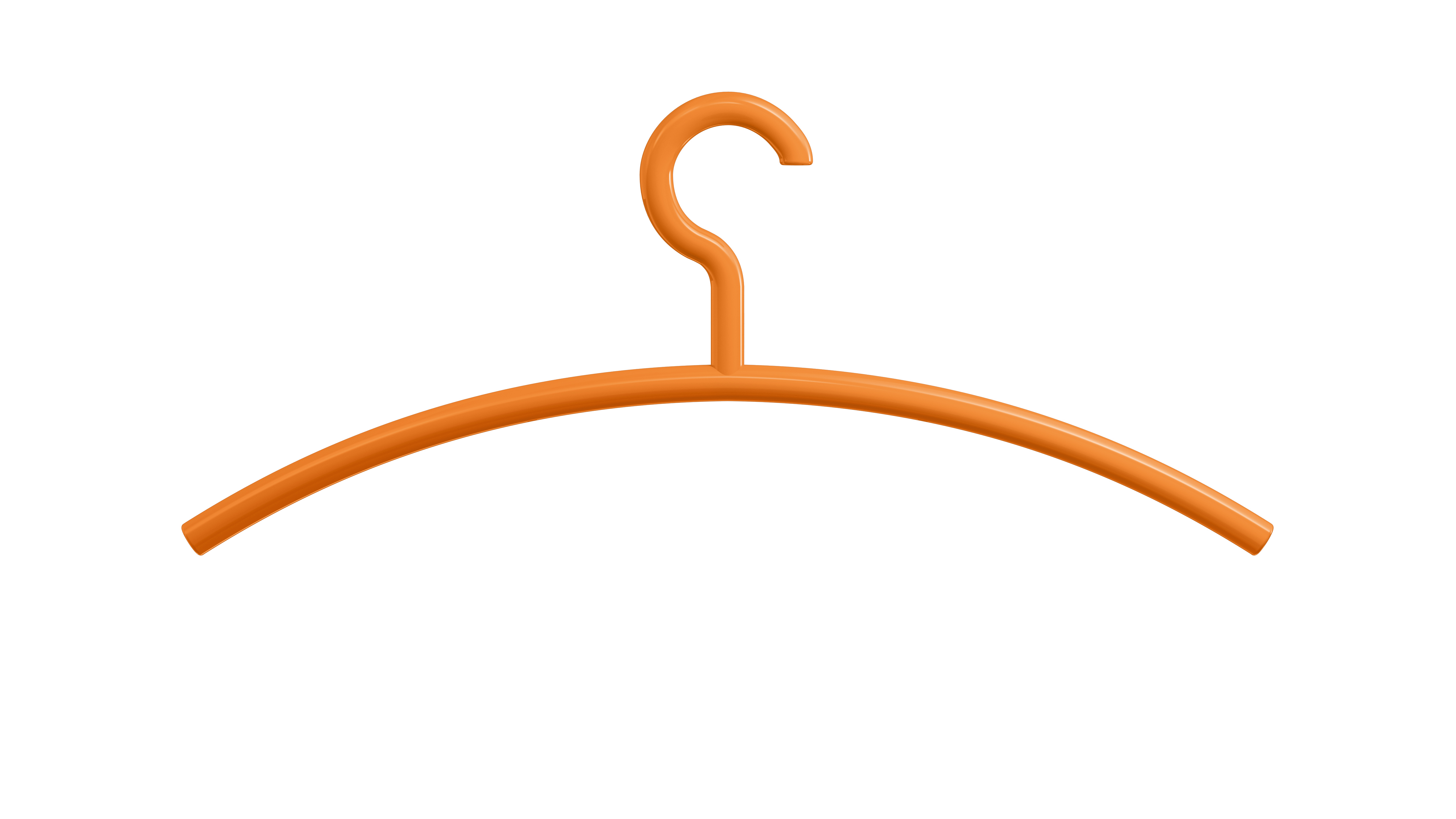 HEWI Kleiderbügel, System 111, feststehender Haken, orange