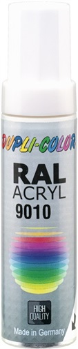 DUPLI-COLOR Lackstift reinweiss ma RAL 9010 12 ml Stift DUPLI-COLOR