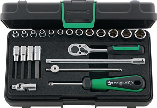 STAHLWILLE Steckschlüsselsatz 40/44/17/5 KN 22-tlg.1/4 Zoll SW 3,5-13mm Z.22 6KT STAHLWILLE