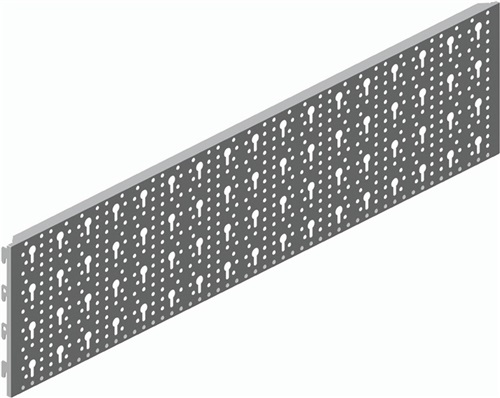 ELEMENT-SYSTEM Stahl-Lochplatte Material STA weiß L.800mm B.200mm Element-System