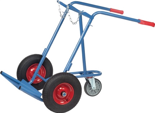 FETRA Stahlflaschenkarre f.Flascheninh.2x40-50l Vollgummi-Bereifung m.Lenkr.Trgf.150kg