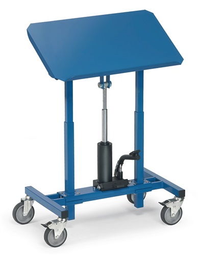 FETRA Materialständer Ladefl.-L750xB450mm verstellb.H.720-1080mm brillantblau fahrbar