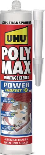 UHU Kleb-/Dichtstoff POLY MAX POWER glasklar 300g Kartusche UHU