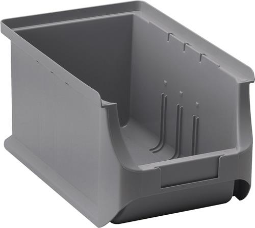 ALLIT Sichtlagerkasten ProfiPlus L235xB150xH125mm PP grau stapelbar ALLIT