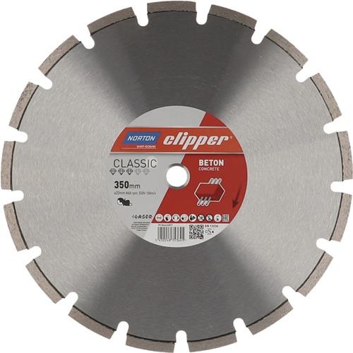 NORTON CLIPPER Diamanttrennscheibe Classic Beton D.500mm Bohr.25,4mm 3,4mm 10mm NORTON
