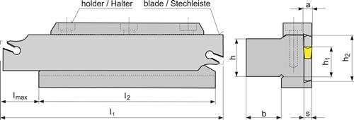 TECWERK Grundhalter GFN GH 20-32 z.Stechschwert GFN-S 32J TECWERK