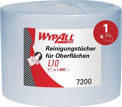 WYPALL Putztuch WYPALL L10 EXTRA 7200 L.ca.380 mmxB.ca.240mm blau 1-lagig WYPALL