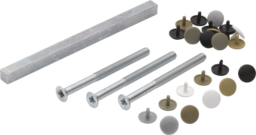 HOPPE® Befestigungsset für Profiltür-Türgriffgarnituren (Griff/Griff), VK 8 mm, Stiftlänge , Türdrücker, Profiltür