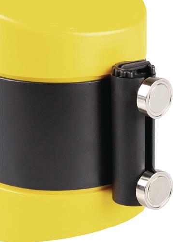 EICHNER Gurtkassette gelb f.Gurt-L.4,6m gelb/schwarz beids.magn.